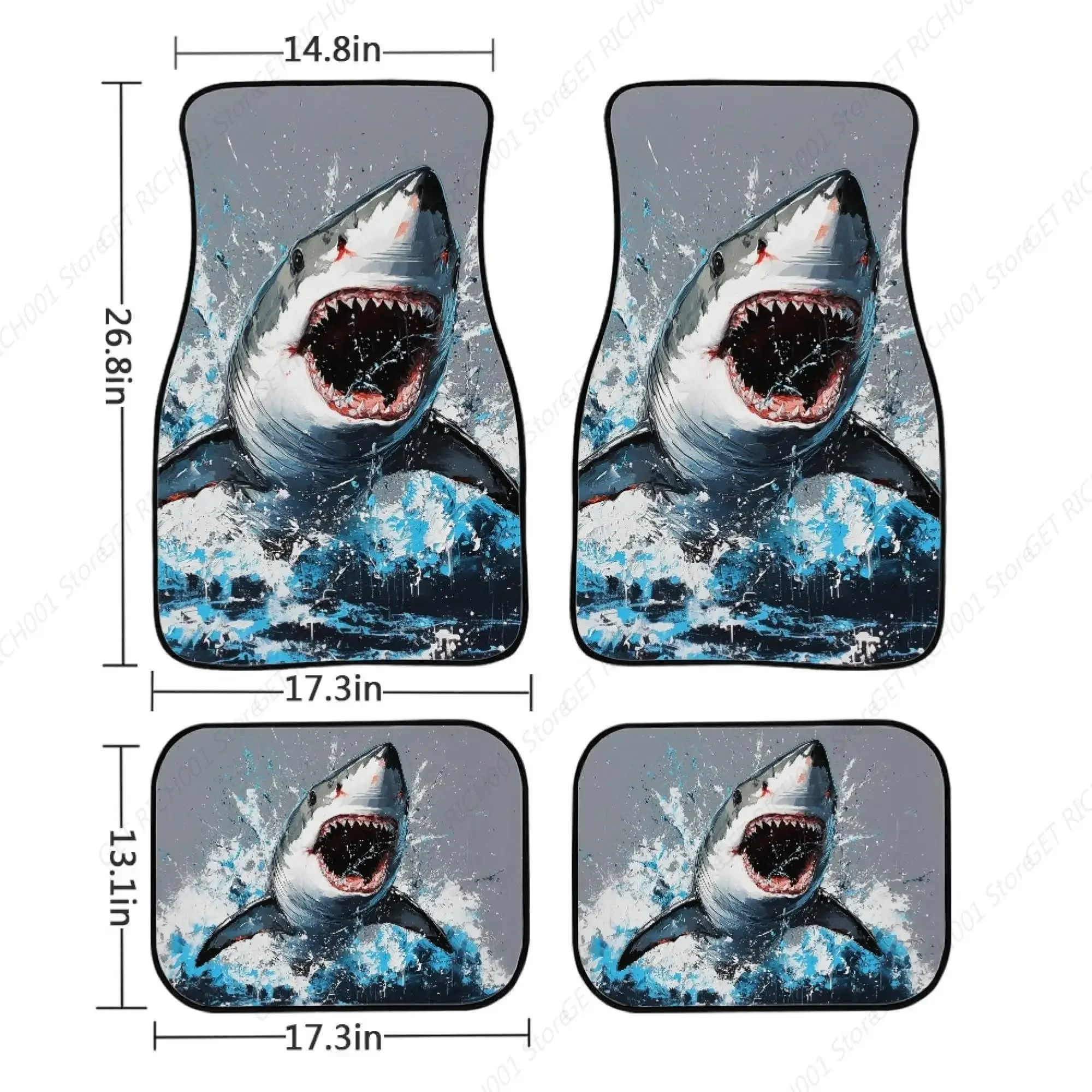 Shark Car Floor Mats 6