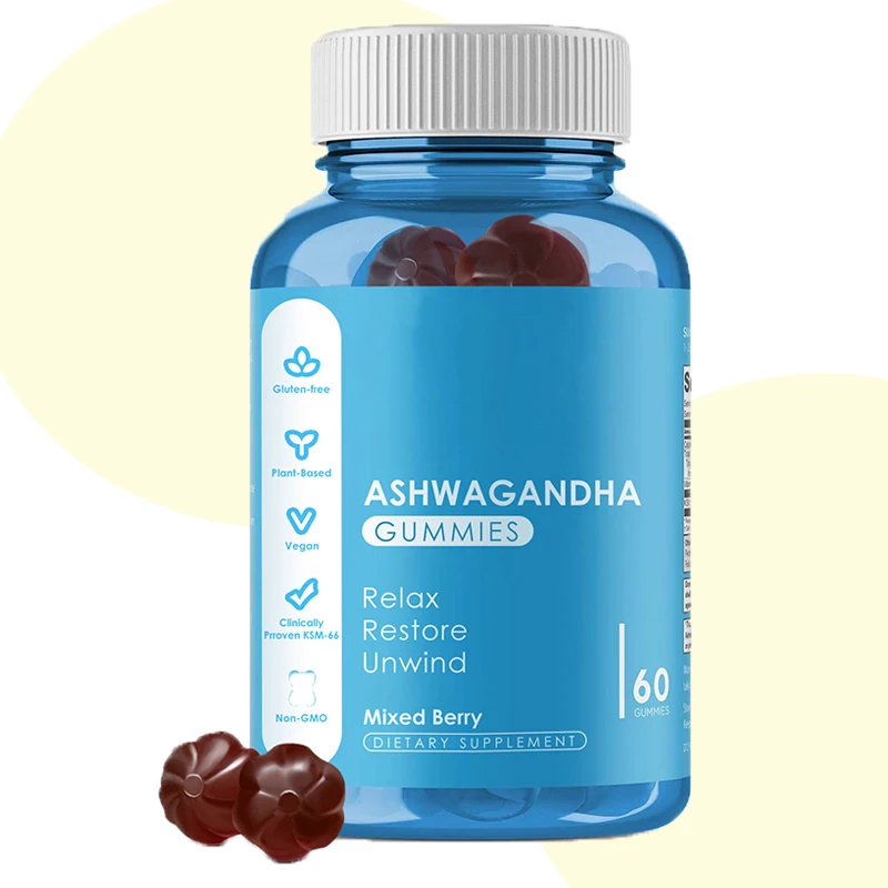 

60 Capsules Ashwagandha Indian Ginseng Non Genetically Modified Helps Improve Memory And Sleep Mood