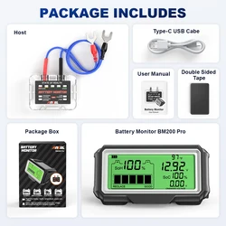 Advanced Car Battery Health Tester with LED Display - Waterproof and User-Friendly Design (ANCEL BM200 Pro)