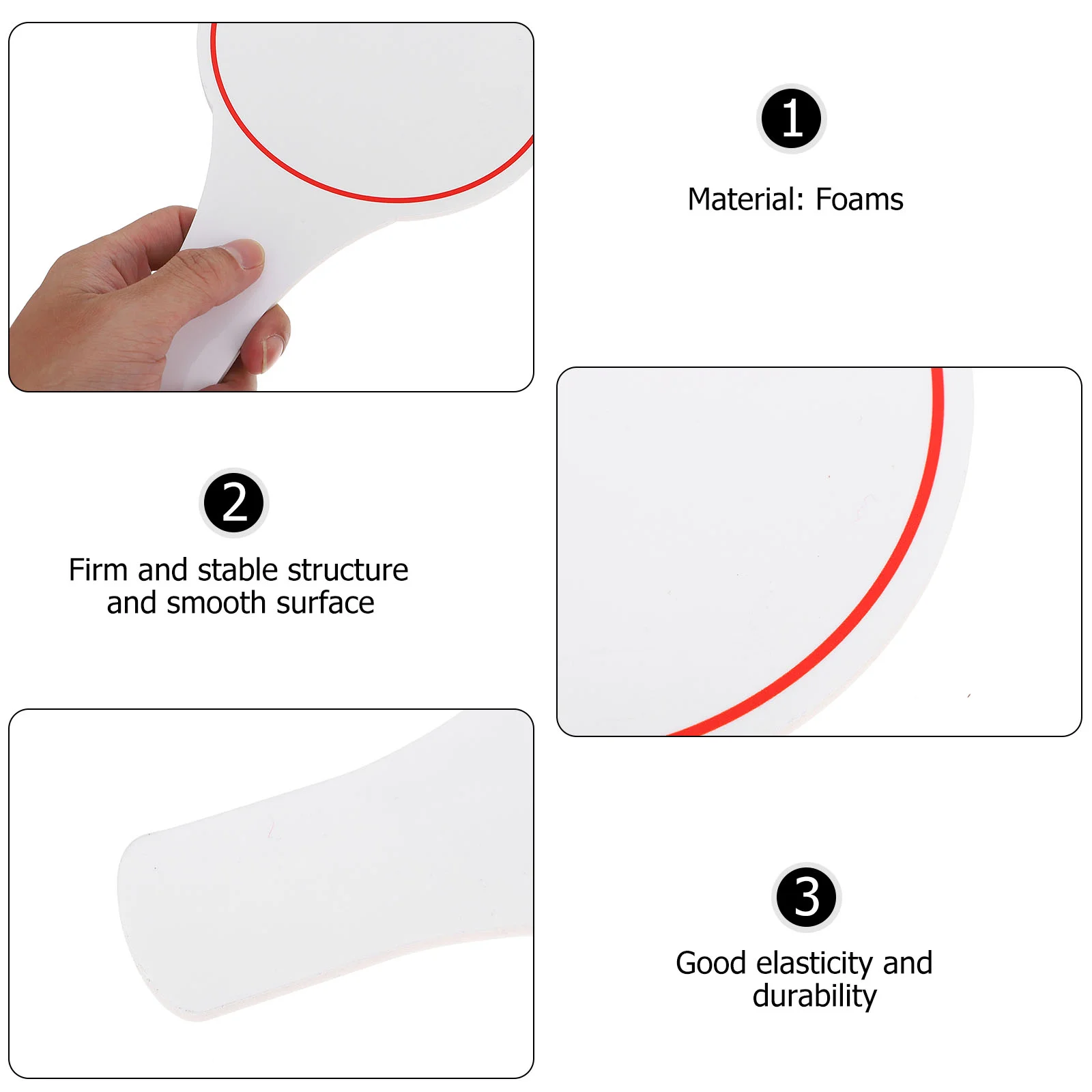 양면 건식 지우기 패들, 핸드헬드 건식 지우기 패들, 빠른 응답 화이트 보드 게임 스코어보드, 빠른 응답 보드