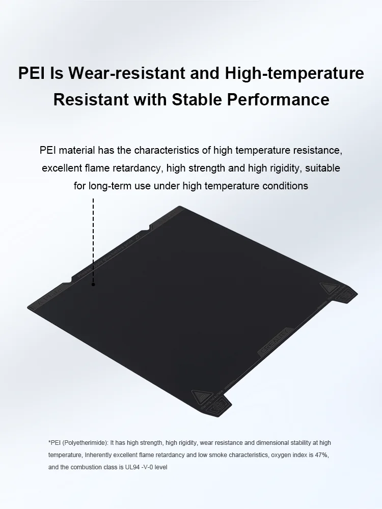 Plaque Construction PEI Creality Ender 3 V3 - 235x235mm - Acier Spring Steel Texturé - Compatible Ender 3/S1/K1