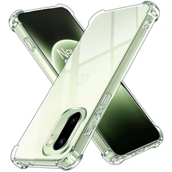 Shockproof Bumper Protective Phone Case with Reinforced Corners for OnePlus 11 (Transparent)