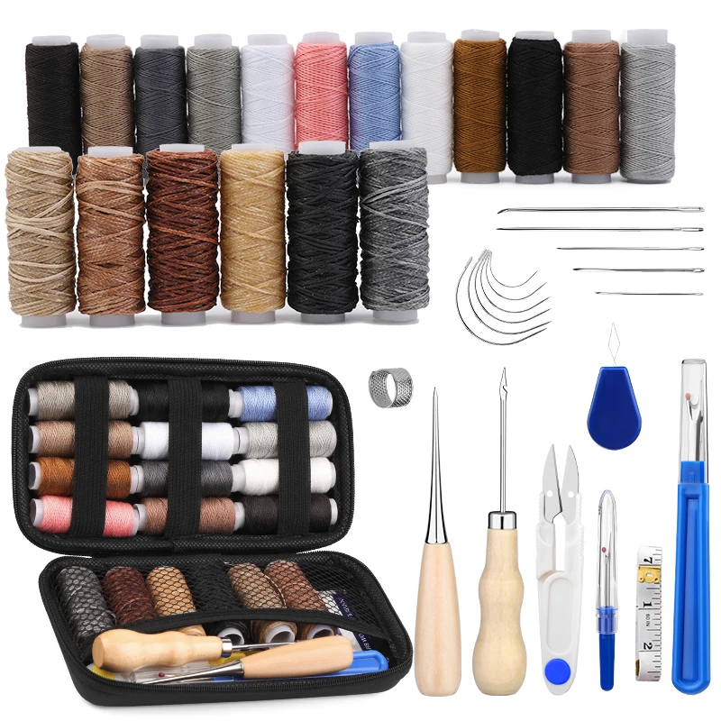 KRABALL Leather Working Tool Sewing Kit Interior Decoration Repair for