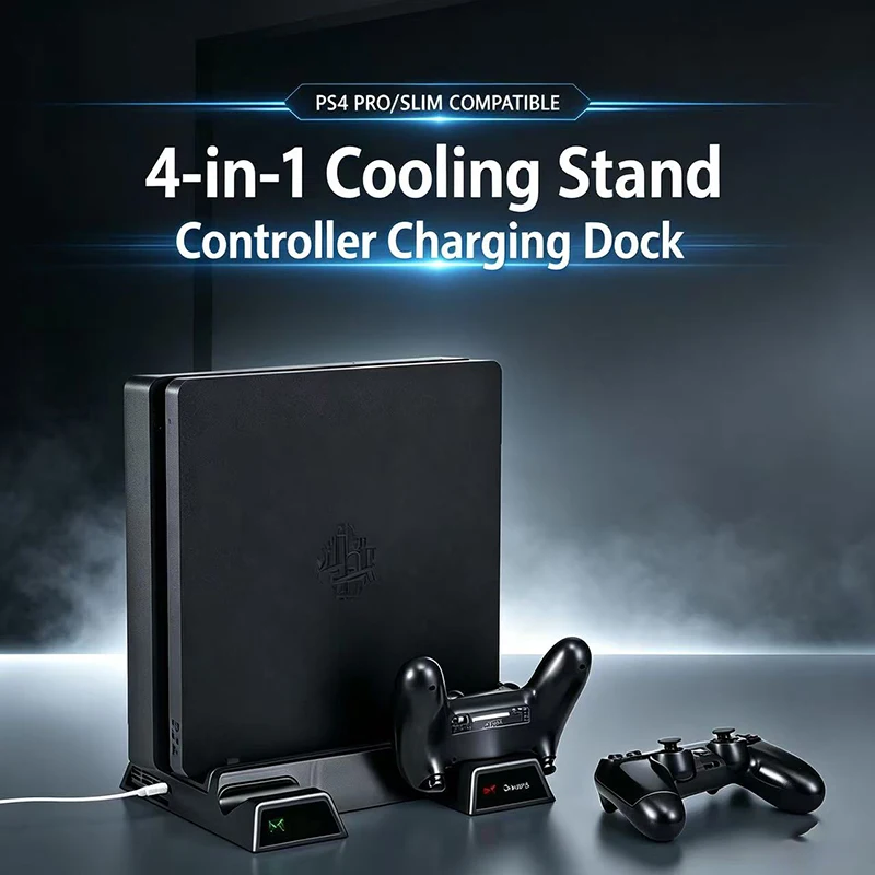 Supporto per console di gioco Sony PS4 Playstation Play Station PS 4 Pro Supporto sottile Controller ventola Accessori di controllo Base di aggancio