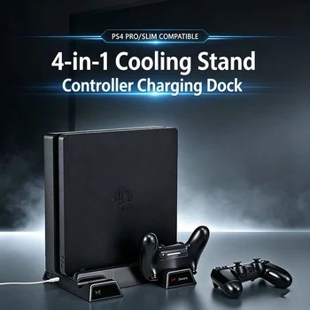 Supporto per console di gioco Sony PS4 Playstation Play Station PS 4 Pro Supporto sottile Controller ventola Accessori di controllo Base di aggancio