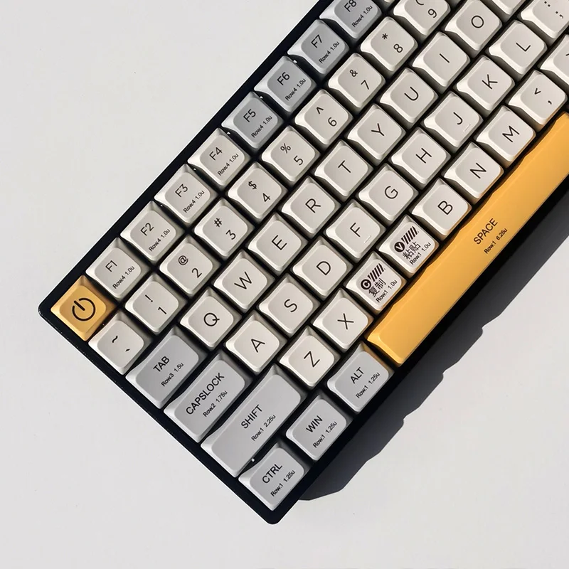 Echome-heavy Industry Tema Keycap Pbt Dye-sublimação Cap Teclado Retro Mda Perfil Key Cap Acessório Teclado Mecânico - Imagem 3