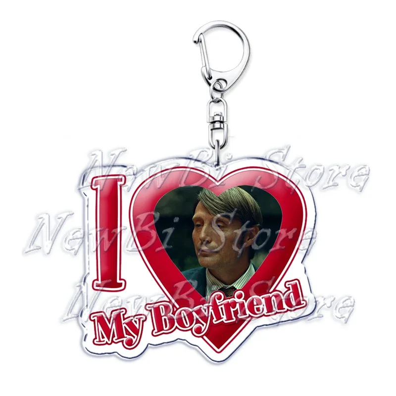 Ich liebe meinen Freund Mads Dittmann Mikkelsen Schlüsselanhänger Hannibal Schlüsselanhänger für Zubehör Taschenanhänger Schlüsselanhänger Ring Schmuck Geschenke – Detail 30