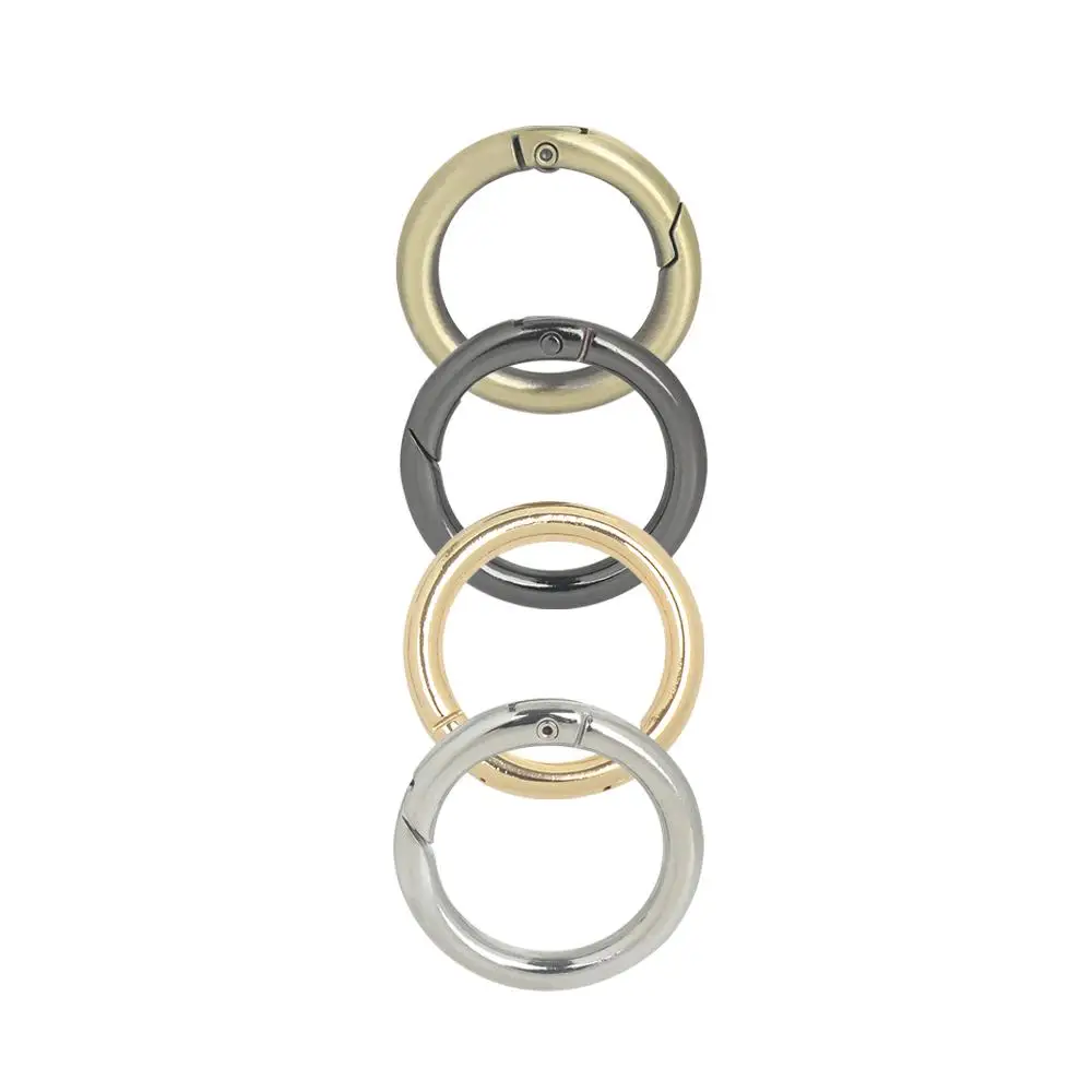 

Round DIY Handbag Circle Bag Part Purse Hook Spring Snap Keyring Hook Buckle