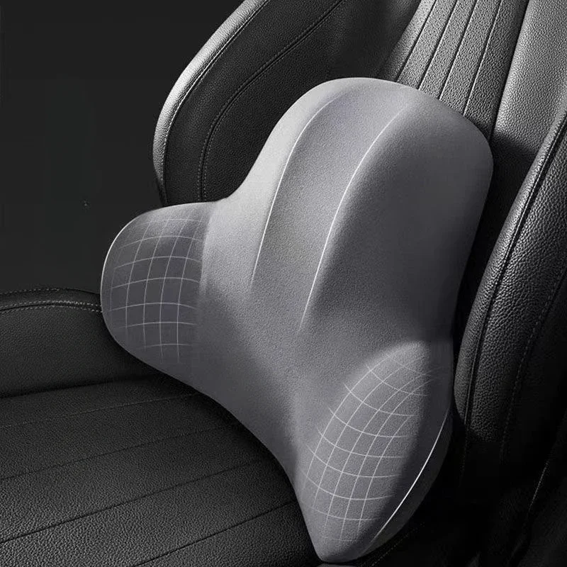 

Car Lumbar Support Pad Driver's Waist and Neck Cushion Solid Color Car Seat Backrest Lumbar Support Comfort Headrest