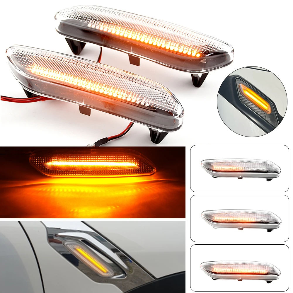 

Side Marker Light Dynamic LED Turn Signal Flashing Indicator Blinker For Mini Cooper R60 Countryman R61 Paceman