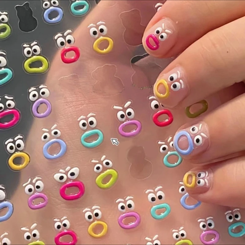 1pc Monster Nail Art Stickers