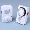 24 Hour Cyclic Timer Switch Kitchen Timer Outlet Universal Timing Socket Mechanical Timer 220VAC UK EU US Plug Timing Socket 3