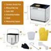 Bread Maker Machine Stainless Steel UL Certified, Nonstick Bread Pan, Homemade 2Lbs Breadmaker, Gluten-Free Setting 6