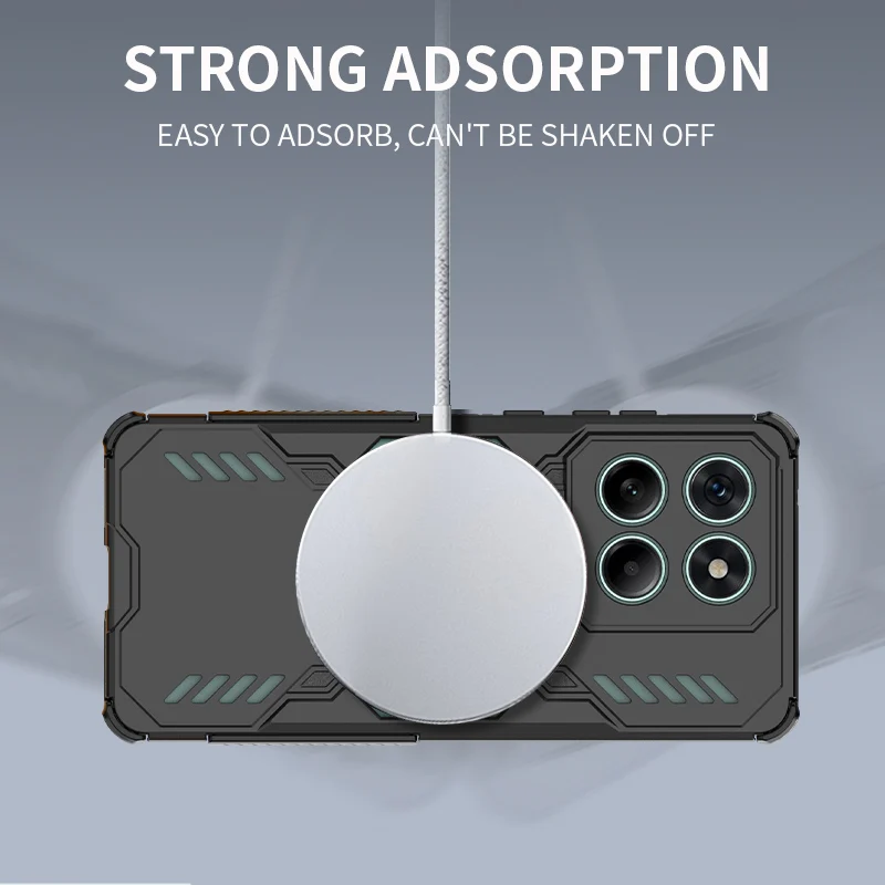 Magnetic Armor Case with Strong Magnet and Heat Dissipation