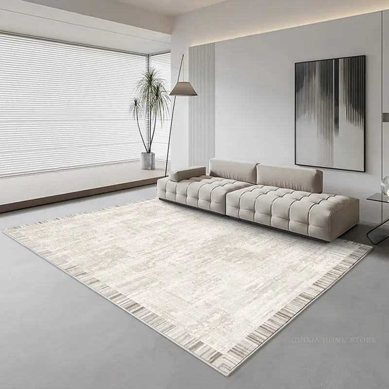 

Modern Home Carpet, Living Room Decor, Art Stripes, Big Size Lounge, Non-slip Floor Mat, Short Fluff Bedroom Rug, Large Area Cus