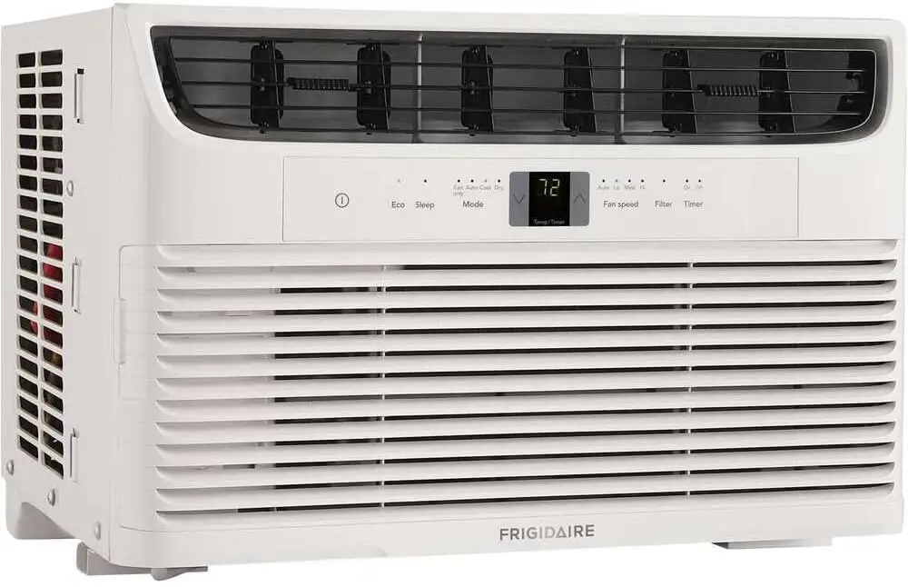 FFRA062WAE Window-Mounted Room Air Conditioner 6,000 BTU with Multi-Speed Fan Sleep Mode Programmable Timer in Wh