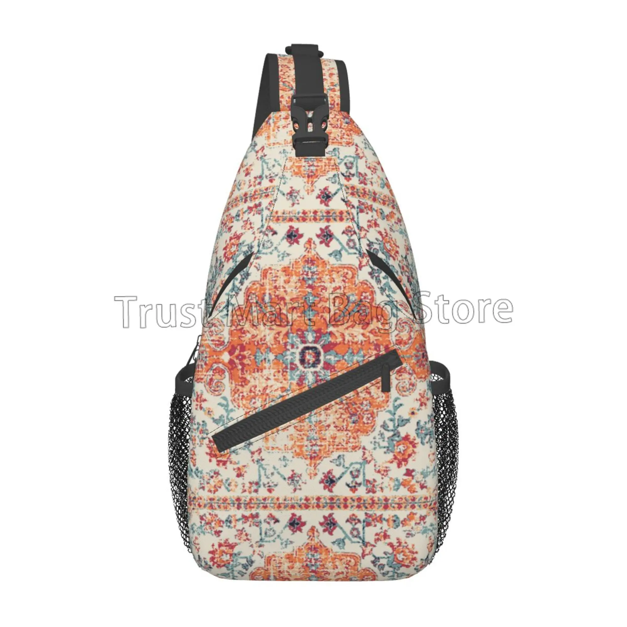 TropicalLife Sling Bag For Women & Men - Mini Crossbody Chest Backpack For Travel & Hiking (Aztec Pattern) - View #10
