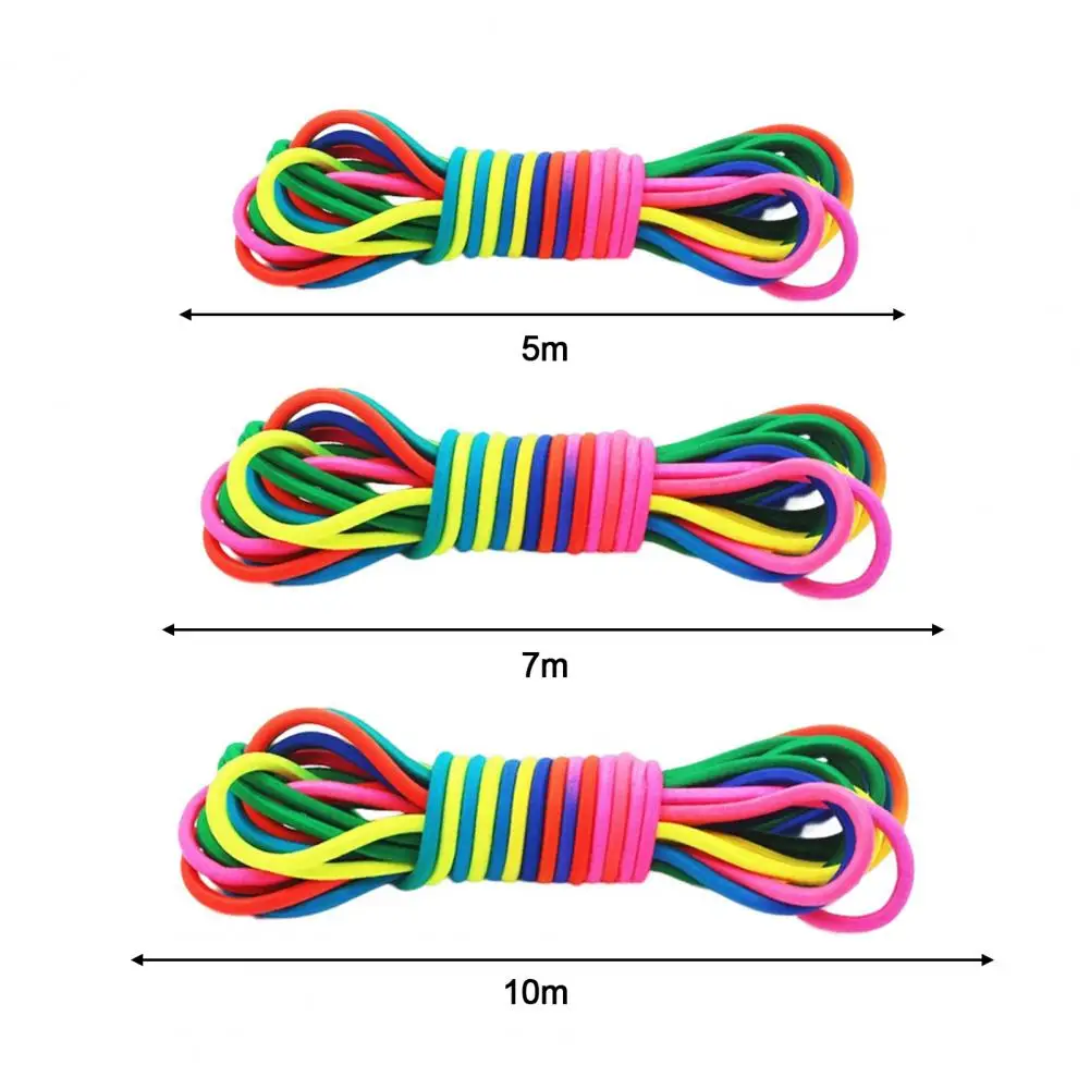 Jump Rope Useful Reusable Rubber Band Game Colorful Kids Outdoor Toy Jump Rope