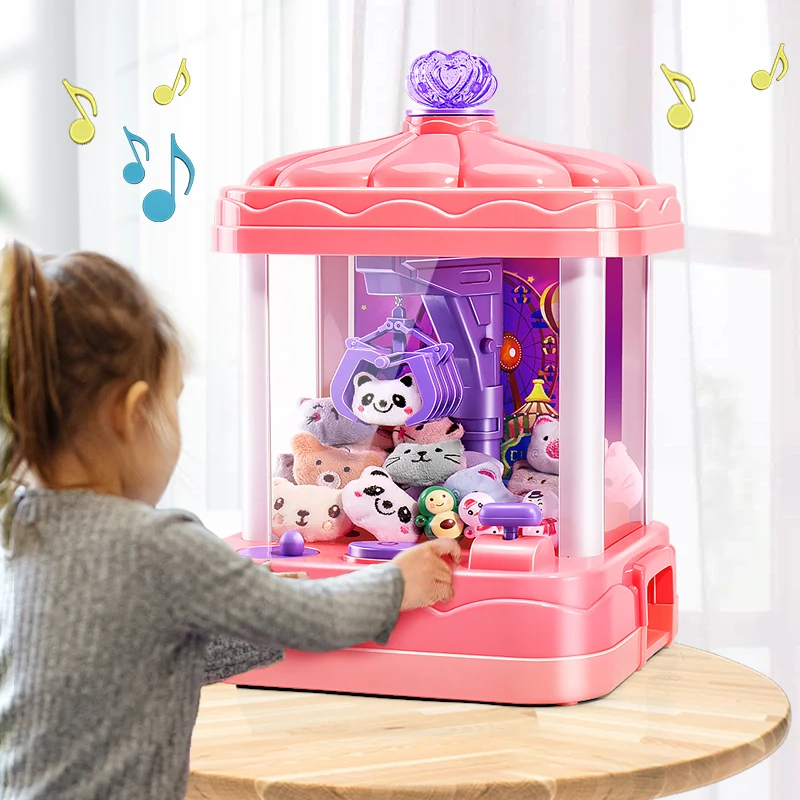 

Детский игровой автомат Gashapon, плюшевые куклы для девочек, мини-автомат для рисования, игровой автомат для каравальных монет, детский игровой автомат для кукол
