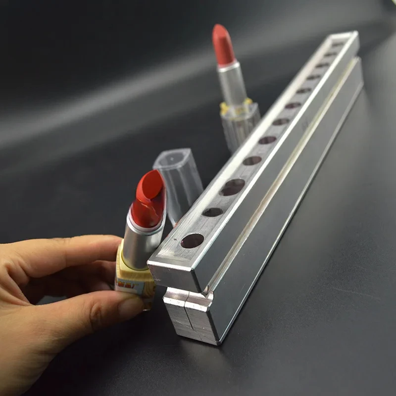 알루미늄 립스틱 몰드, 12 캐비티, 12.1mm, 샘플 사이즈, DIY 립스틱 충전