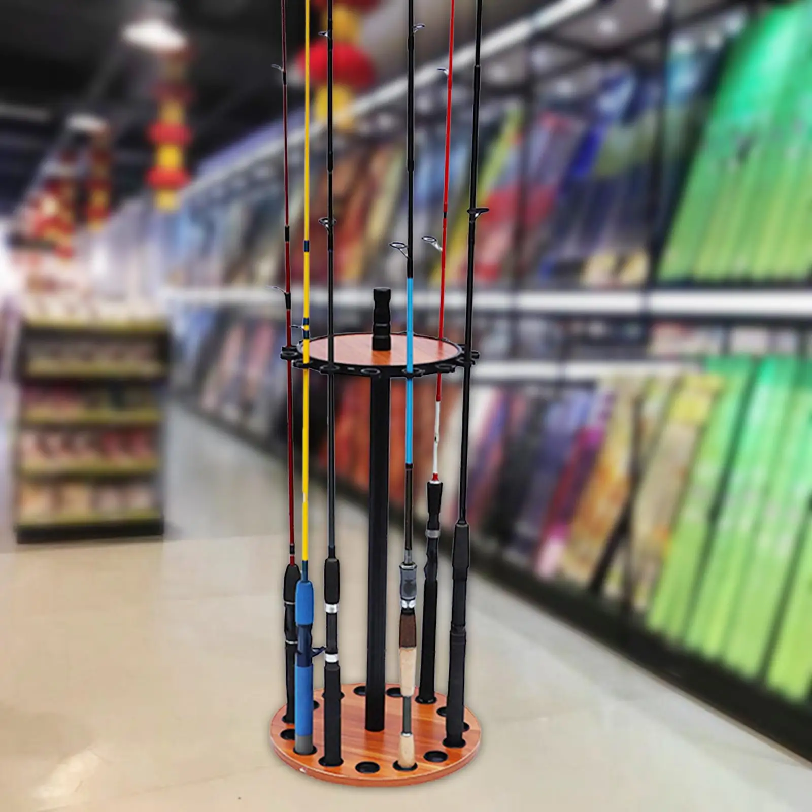 Fishing Rod Holder Organizer Support 15 Hole Detachable Fishing Pole Holder