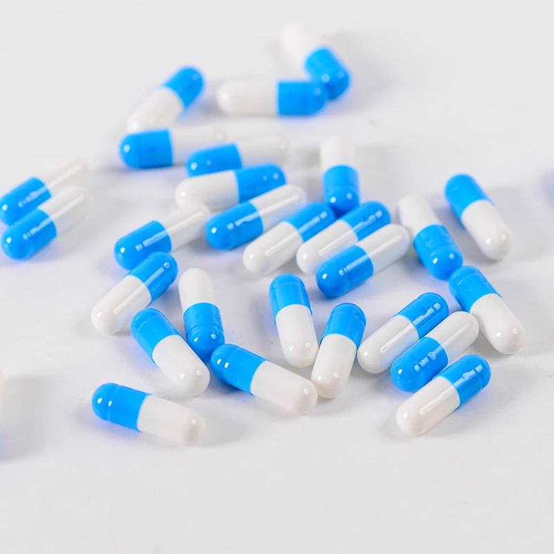 Empty Pill Capsule 100PCS/Bag Standard Size Empty Capsules Gelatin 7colors Capsules Hollow Hard Gelatin Seperated Joined