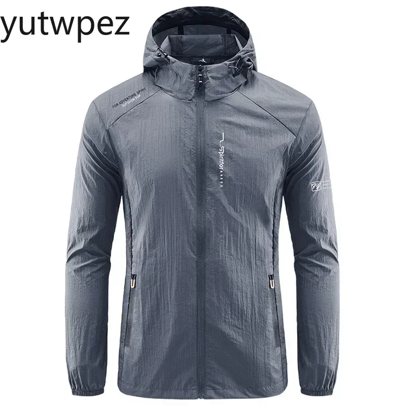 Men Hooded Casual Camping Hiking Fishing Coats Outdoor Quick-Dry Performance Men Clothing Summer Sun Protection Cycl