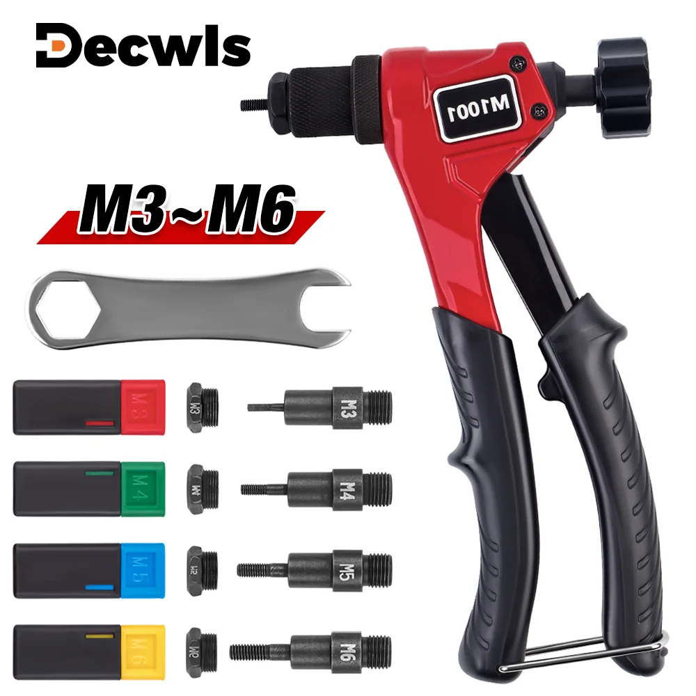 Manual Rivet Nut Gun M3 M4 M5 M6 Home Multi-specification Riveting Machine Insert Nut For Quick rivet nut tool