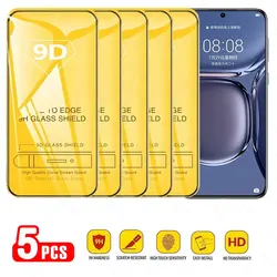 Enhanced Clear 9D Tempered Glass Screen Protector - Pack of 5 for 5 Pieces (For P SMART 2021)