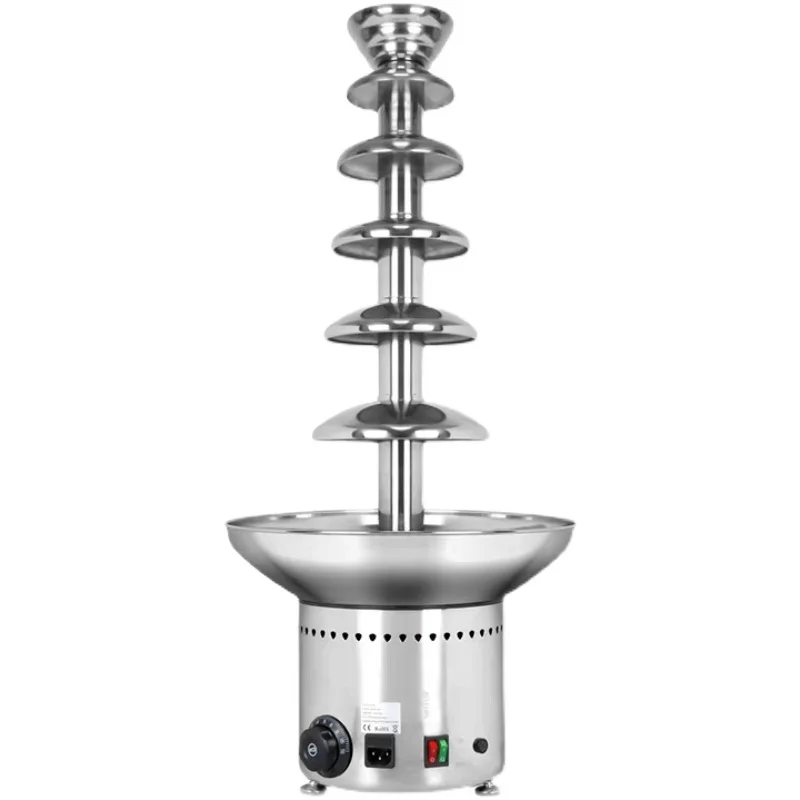 220v/110v 5 Layers Electric Commercial Electric Chocolate Fountain Machine Chocolate Waterfall Machine Eu/Au/Uk/Us Plug
