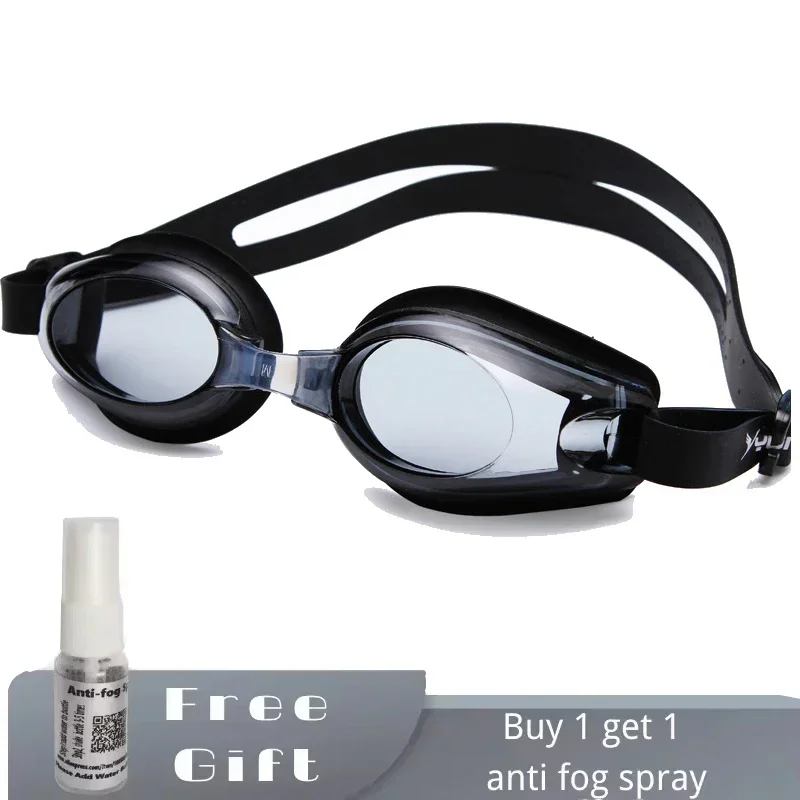 Kids Myopia Swimming Goggles for Boys Girls Ages 4-14 (Approximate) with Anti-fog Spray Swim Glasses Eyewear