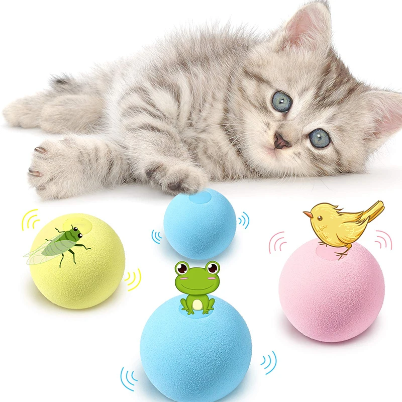 Smart Cat Toys Interactive Ball Catnip Cat Training Sounding Toy Dog