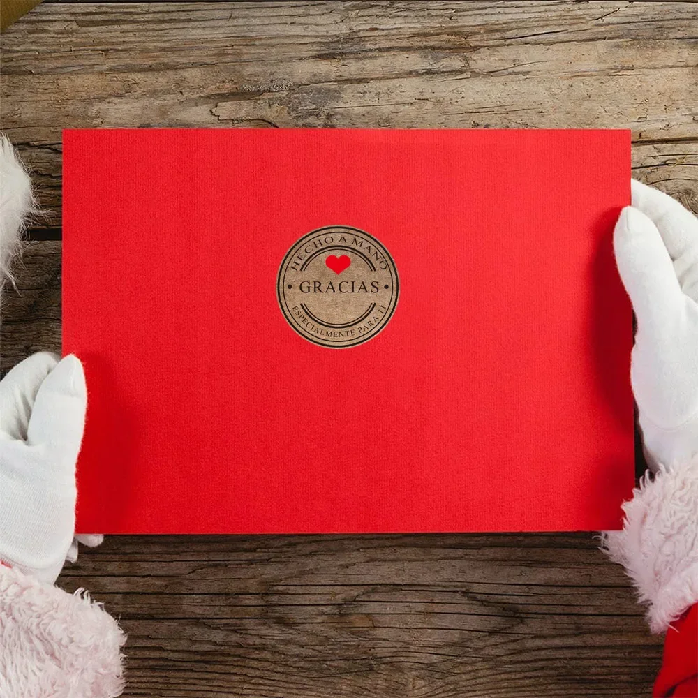 Gracias sticker sheet showing different fonts and layouts