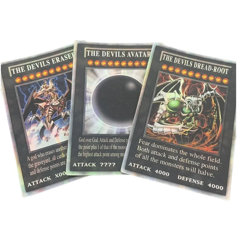 

3pcs/set Yu Gi Oh Wicked God The Wicked Dreadroot Animation Characters Flashcards Anime Classics Game Collection Cards Toy