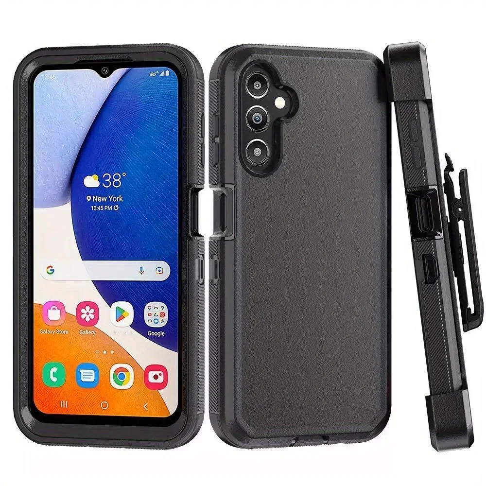 3-in-1 Rugged Armor Case with Clip