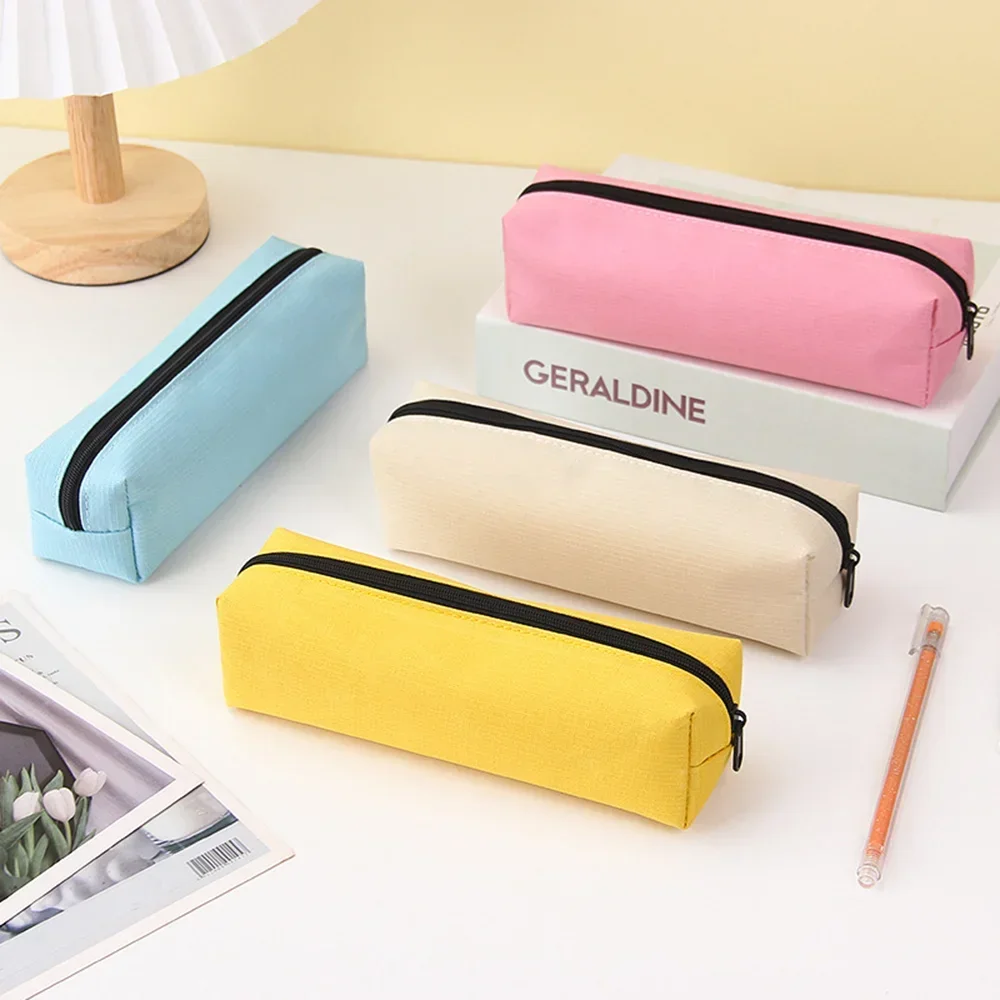 Minimalist Ins Pencil Case Durable Pen Case Kawaii Stationery Large Capacity Pencilcase Trousse School Supplies Pencil Pouch pencil cases