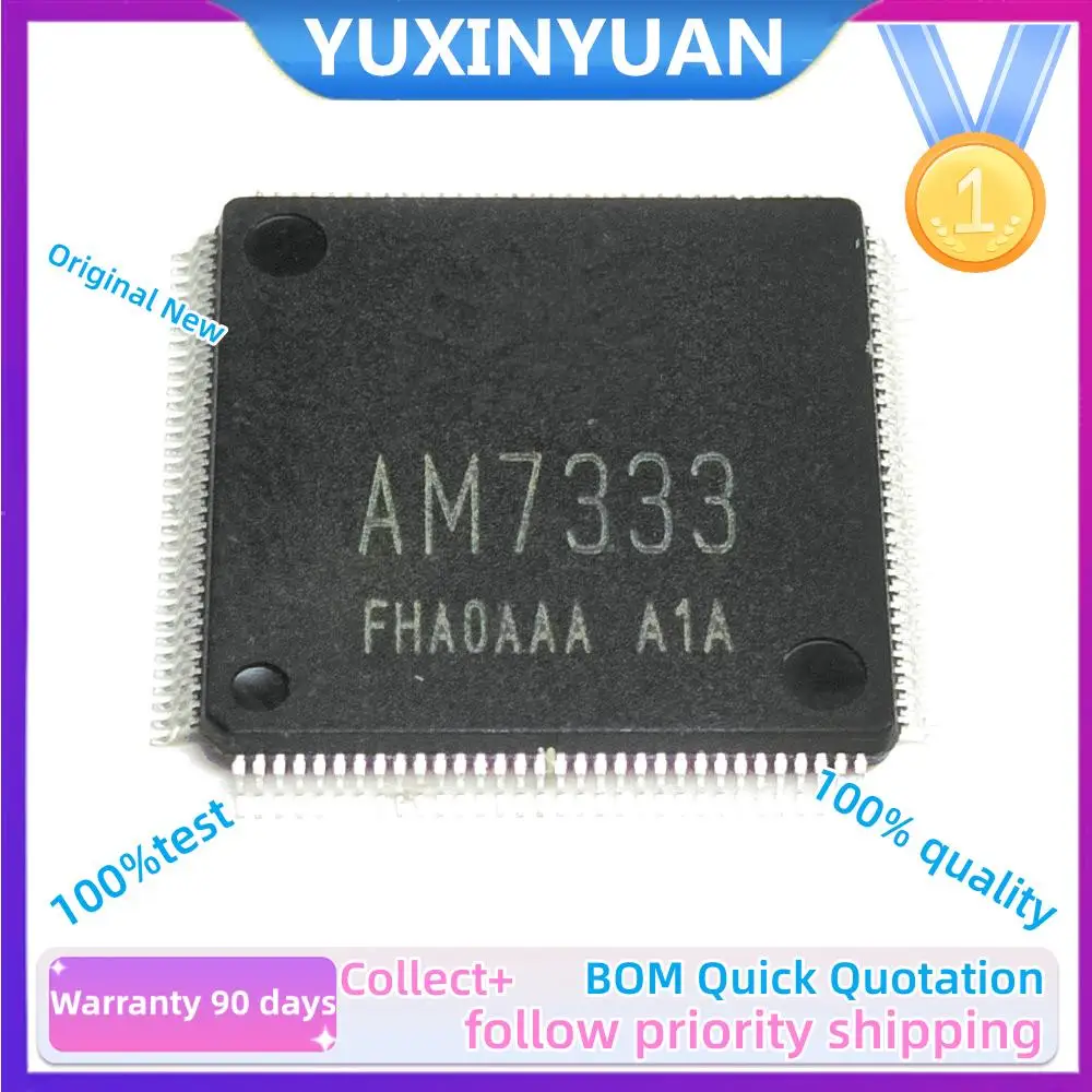 

10 шт./партия, новая оригинальная микросхема AM7333 7333 QFP LCD, 100% тест