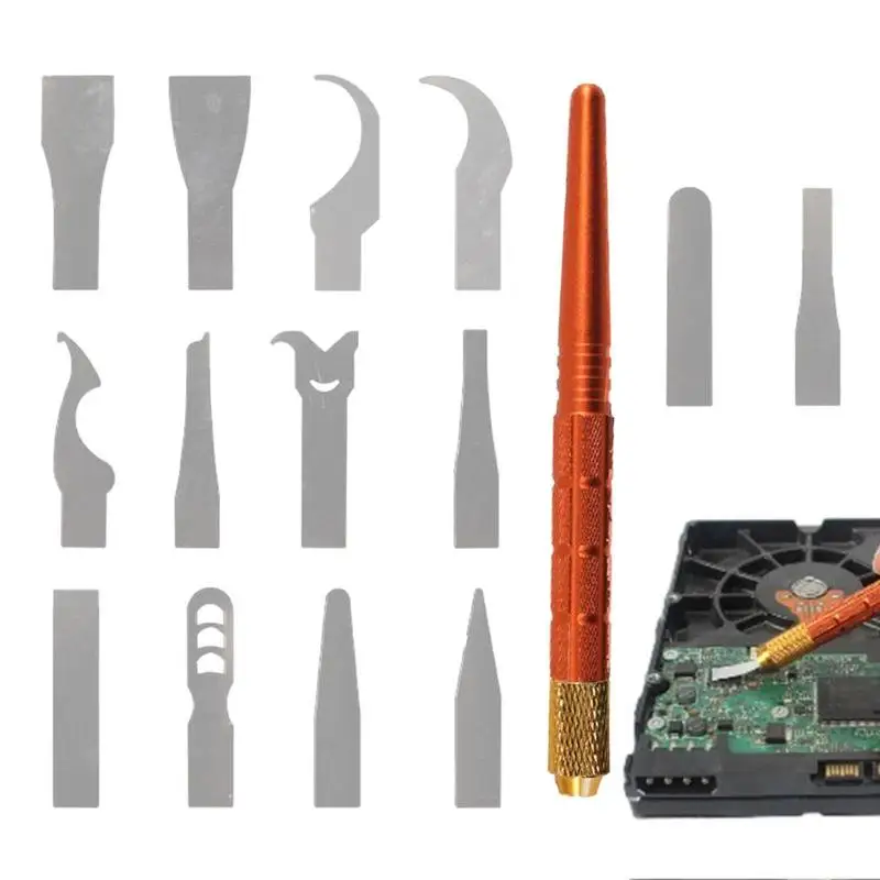 

Mobile Repair Tools 14-In-1 Glue Remover Scraper Set Utility Tool For Soldering Repair Mobile Phone Repair DIY Art Work Drone