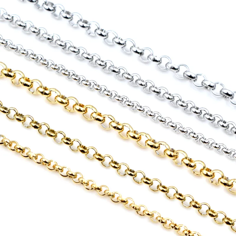 5 meter Nie Verblassen Edelstahl Gold Überzogene BL O Stil Halskette Ketten Für DIY Schmuck Machen Materialien Liefert