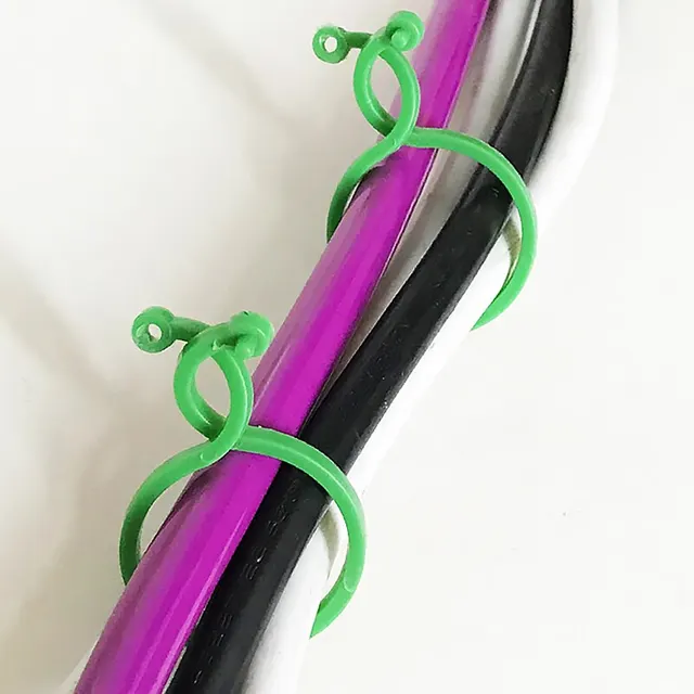 50Db 8 Word Buckle Szőlő Kötő Klipek Gyűrű Rögzítő Tartókert Kerti Növény Tartó Szerszámok Dekorációk Növényi Hegymászó Fali - Image 4