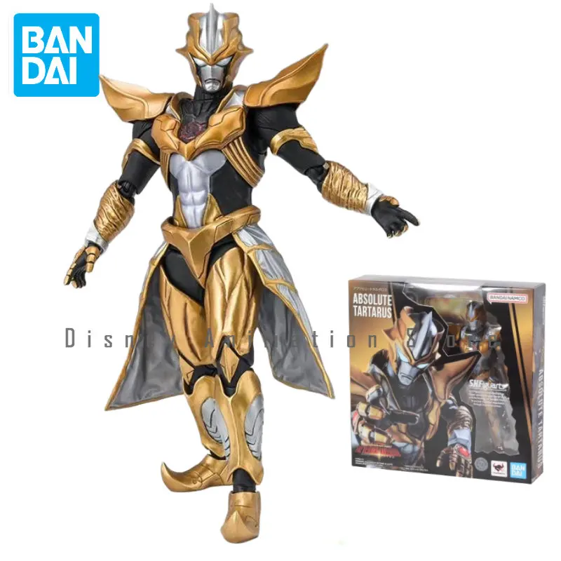 

Bandai Original SHF Ultraman Galaxy Fighting ABSOLUTE TARTARUS Small Golden Man Action Figure Anime Model S.H. Figuarts Toys