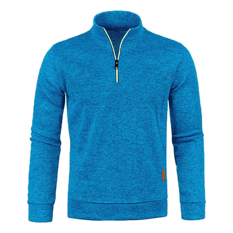 Men's Knitted Sweatshirts Casual Thicker Half Zip Pullovers For Male Hoody Man Solid Color Turtleneck Sweater Coats BSD-ZW118