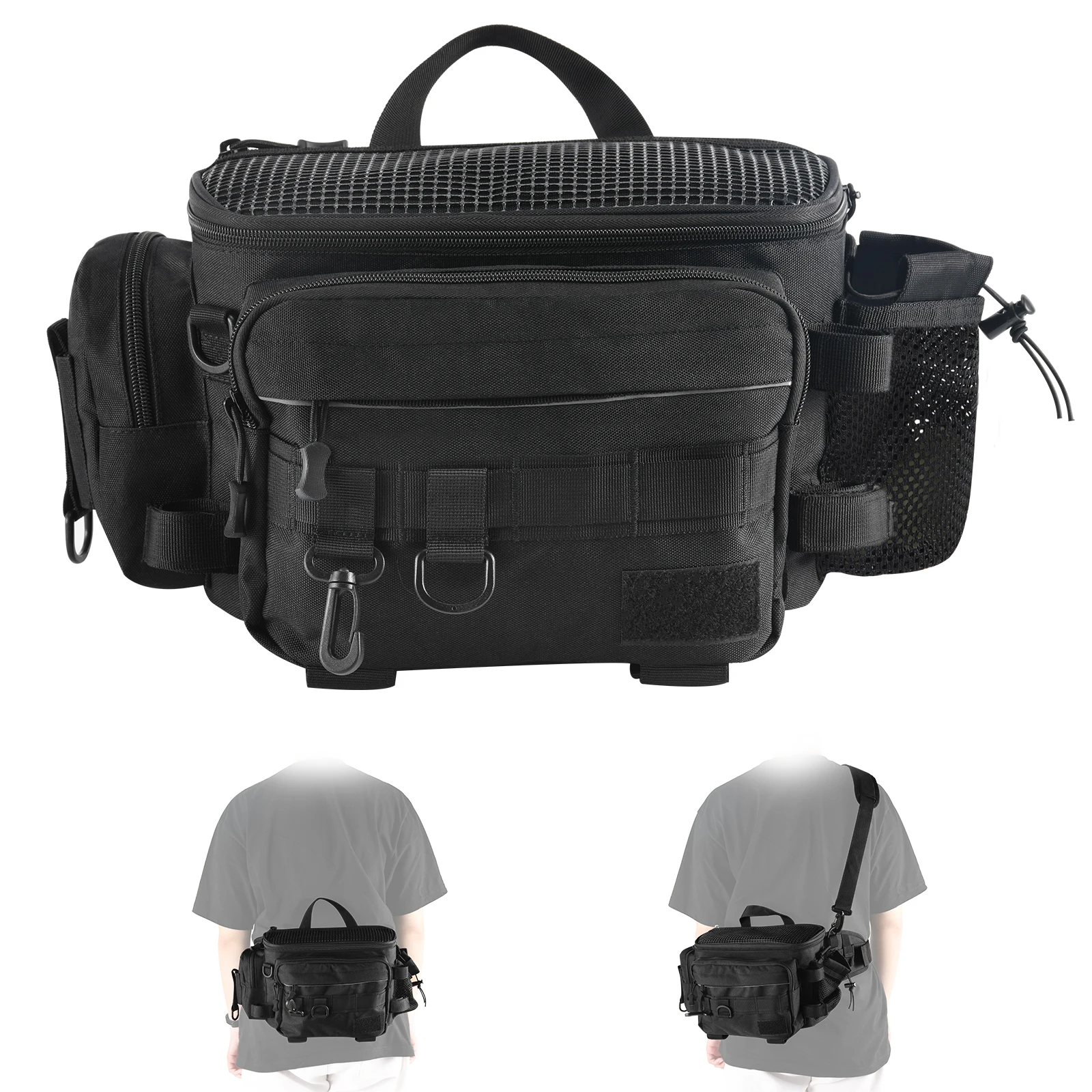 New Multifunctional Waterproof Wear-Resistant Lure Bag Waist Bag Single  Messenger Fishing Bag Single Rod Fishing Bag X232N1 - AliExpress