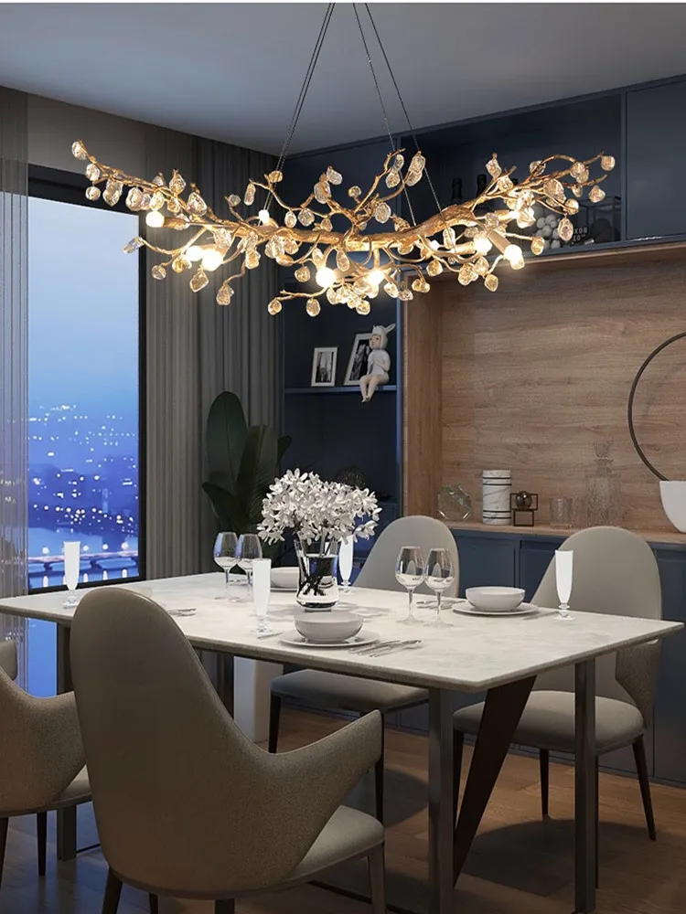 Lampadario A Soffitto In Cristallo K9 A Forma Di Fiore: Eleganza Moderna Per Soggiorno E Cucina