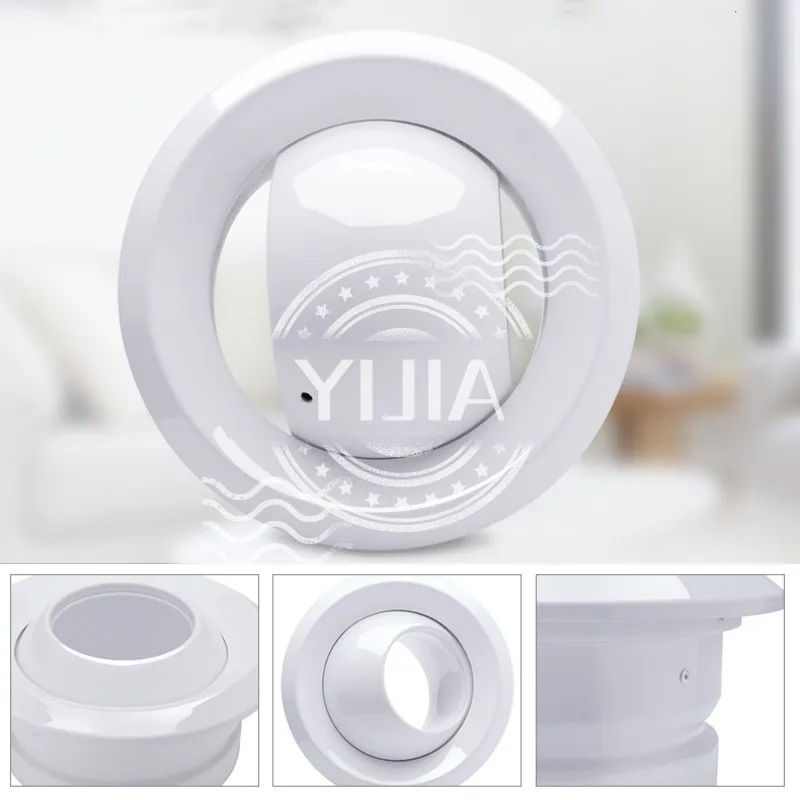 ABS Circular Jet Spherical Nozzle Air Vent Central Ventilation Adjustable Remote Jet Fresh Outlet Valve for Ventilating Device air vent damper