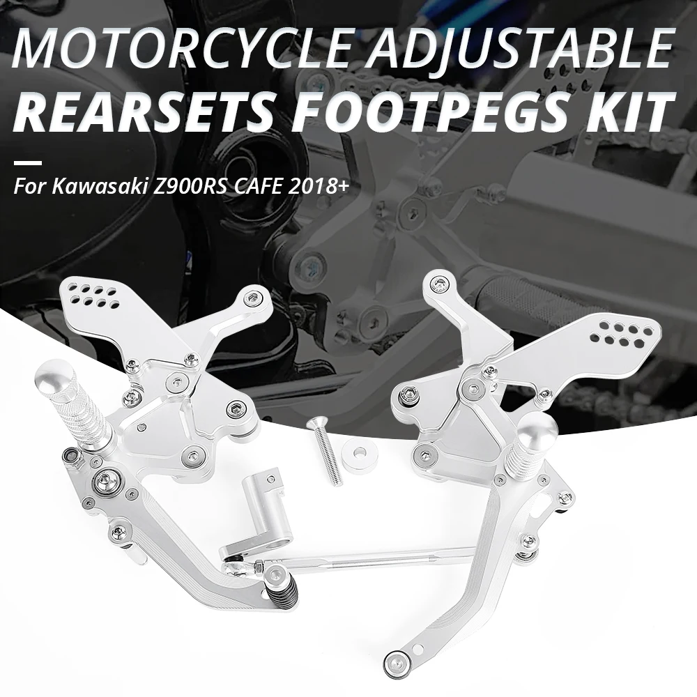 

Для Kawasaki Z900RS CAFE 2018-2023 мотоциклетная Регулируемая Задняя подставка для ног педаль Рычаг переключения тормоза комплект задний шаг Z900 RS