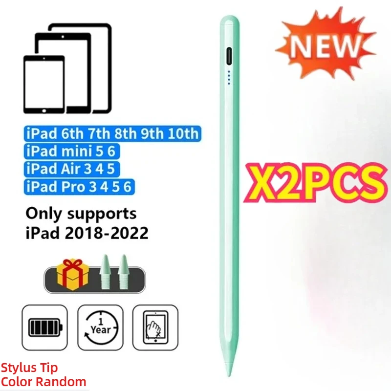 LED Power Indicator Touch Stylus Pencil with Palm Rejection Design