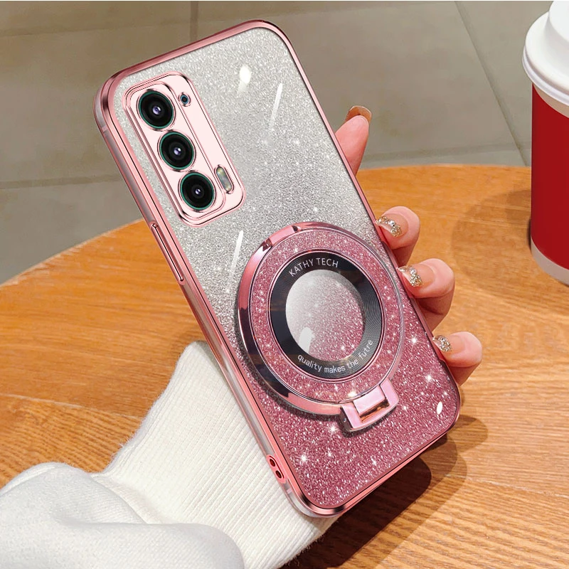 Luxury Glitter Shiny Stand TPU Bumper Phone Case