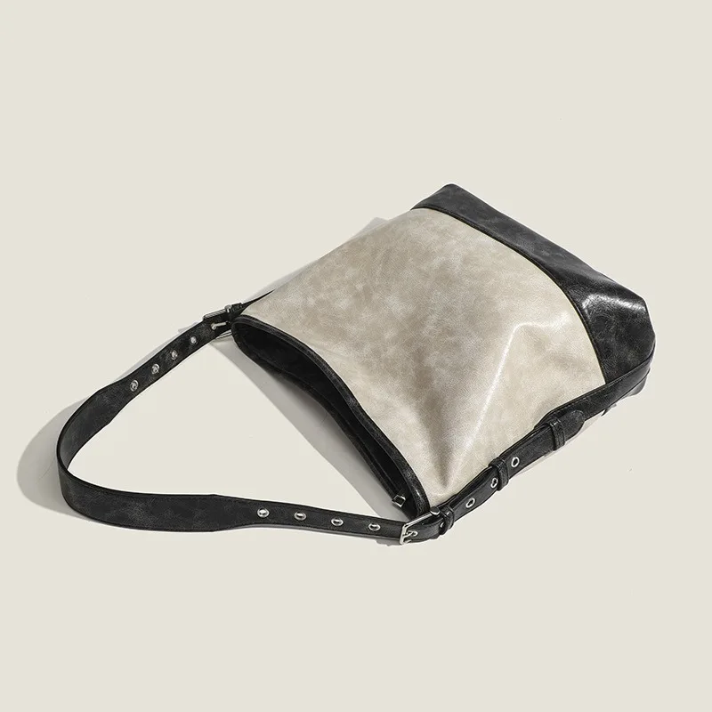 Retro Vintage Tote Bag for Women Simple and Versatile Handbags Fashionable Trendy Casual Commuting Single Shoulder Crossbody Bag