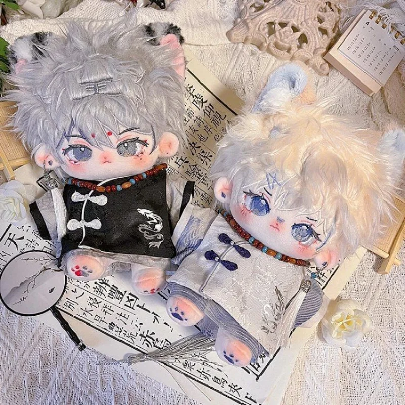 

Хлопковая одежда для куклы 20 см, ханьфу, костюм для куклы в китайском стиле, бесплатная замена куклы, пакет в наличии и доставка